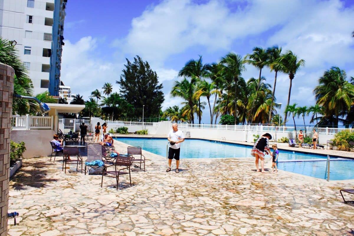2Br Gem Ocean Front Building Isla Verde Beach San Juan Bagian luar foto